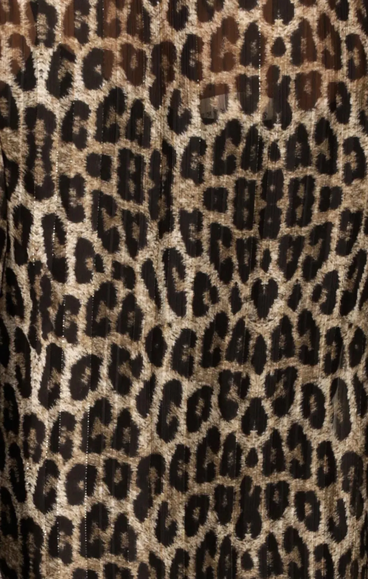 Tree Hollow Midi Dress Animal Print