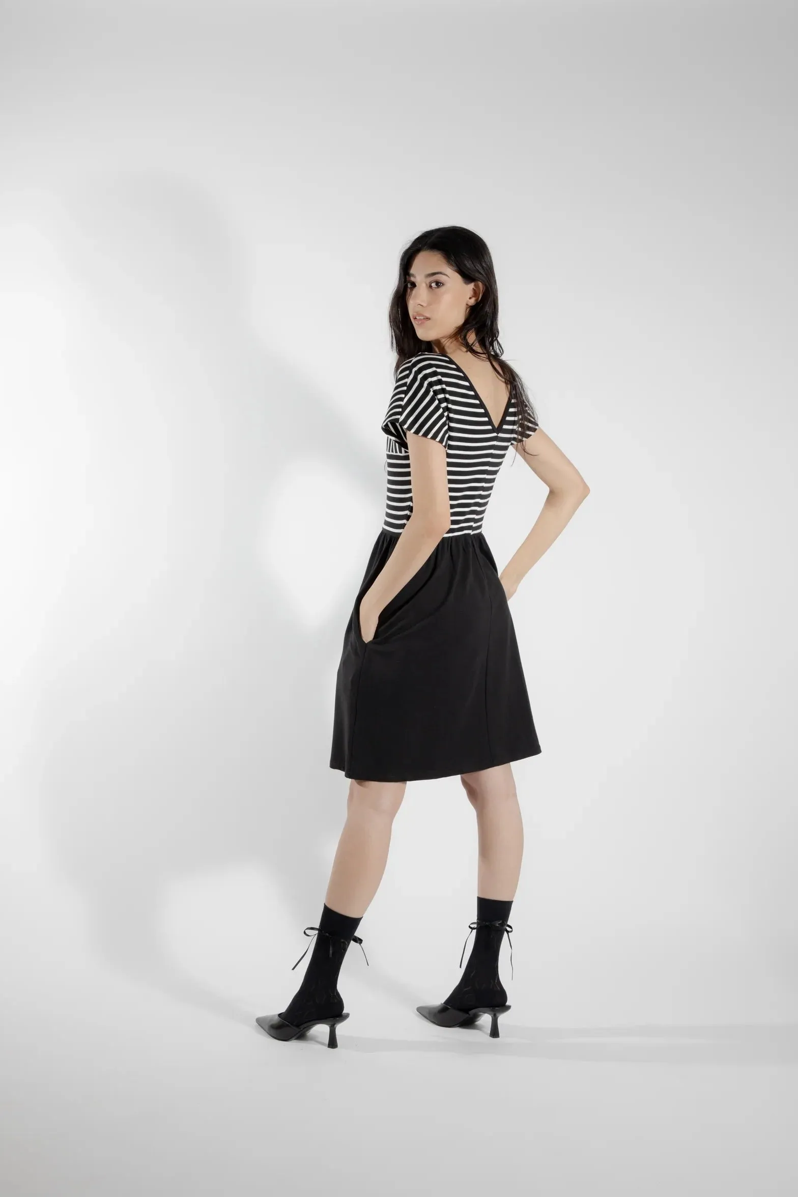 Ulva Two-tone Loose-fitting Dress