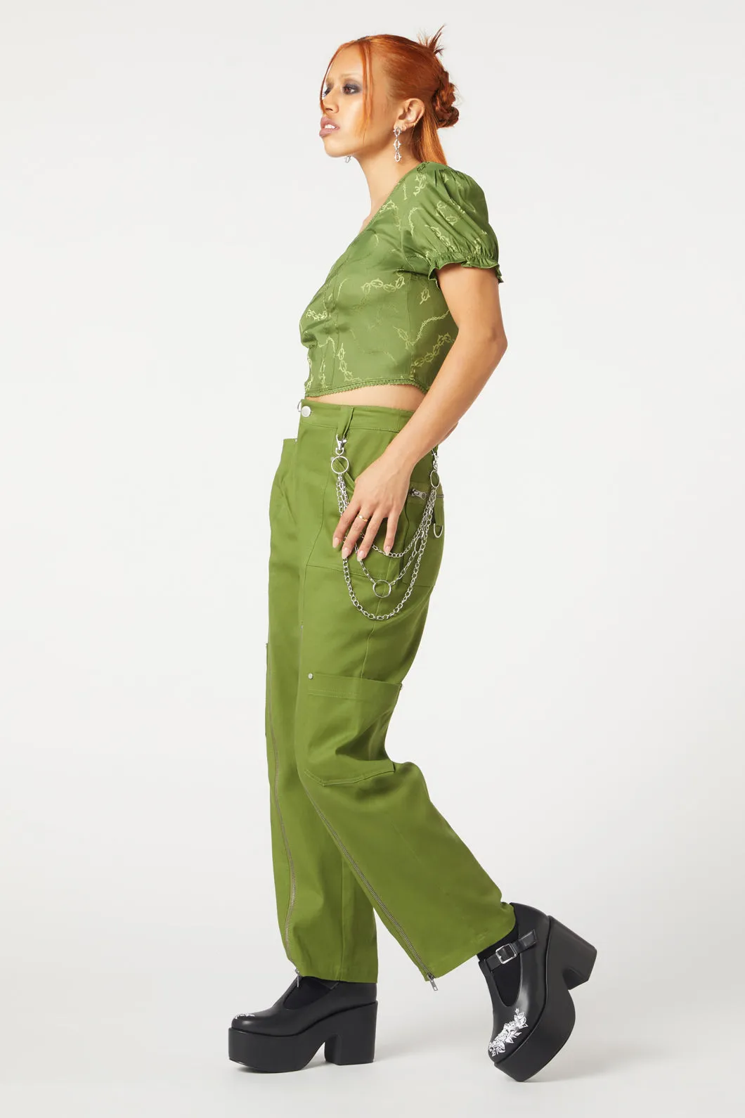 Under Sentence Satin Top