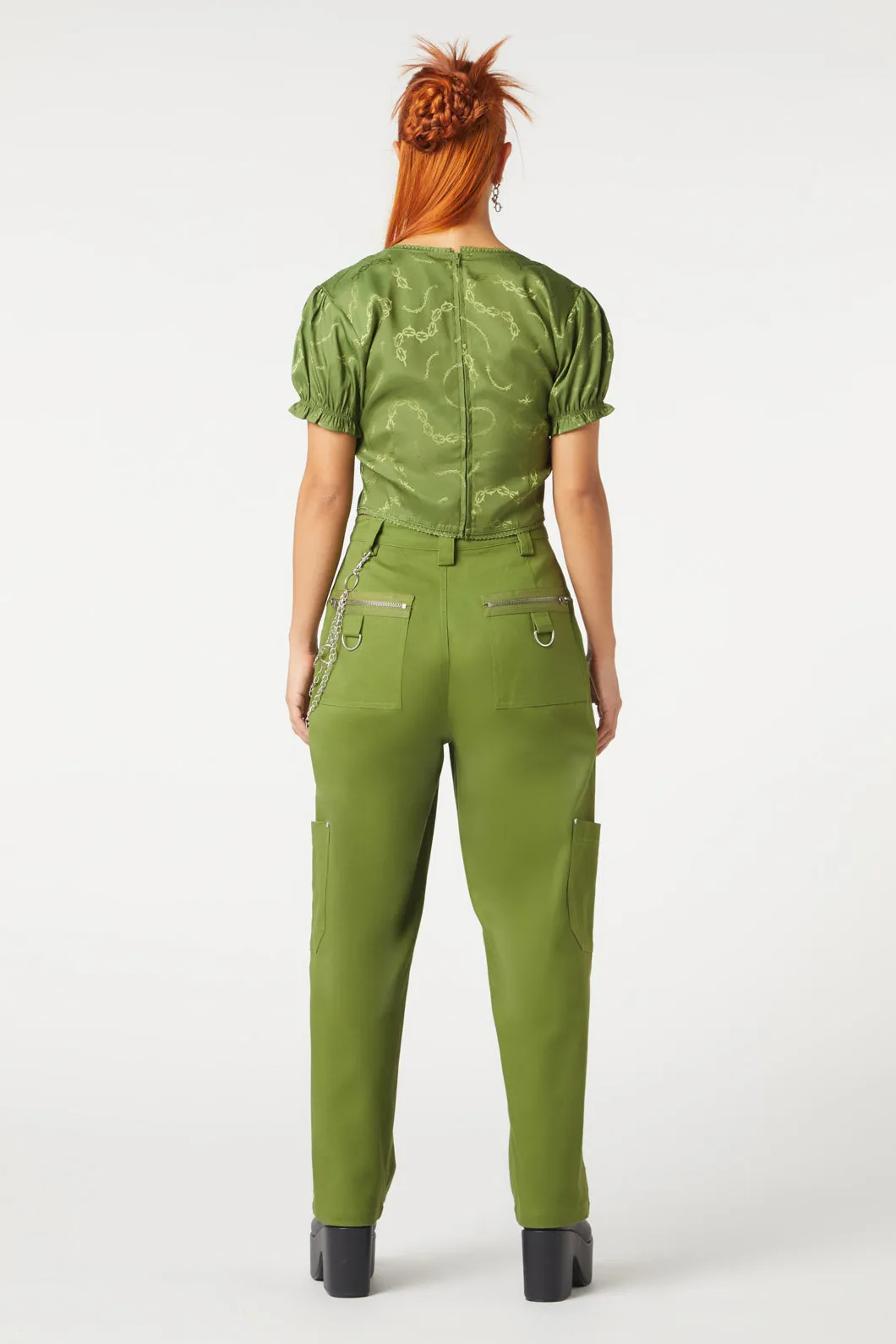 Under Sentence Satin Top