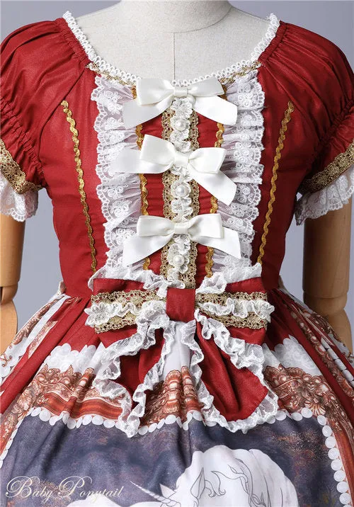Unicorn Maiden Onepiece in Red