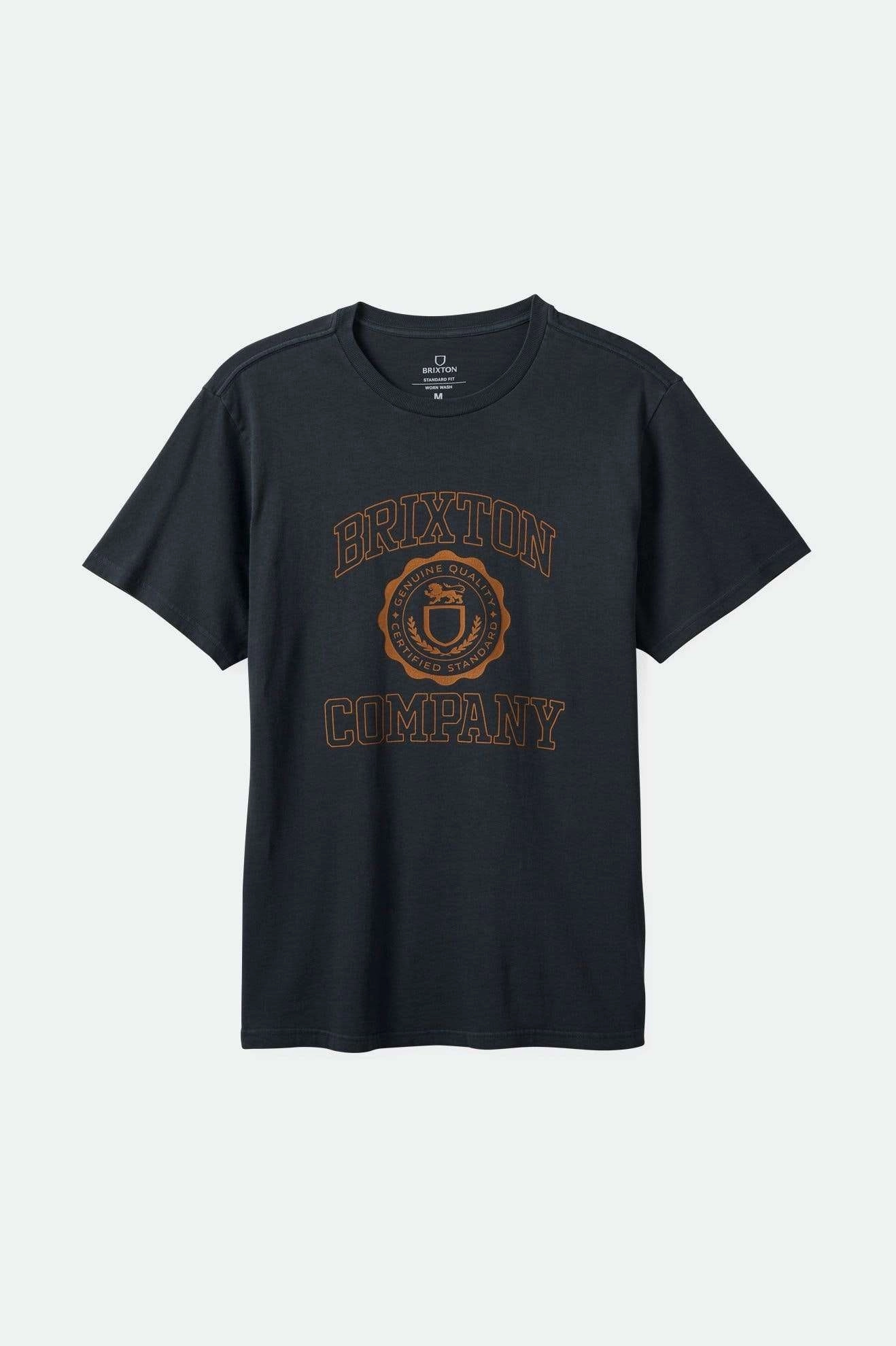University S/S Standard T-Shirt - Black Worn Wash