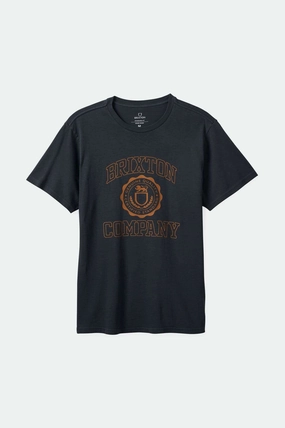University S/S Standard T-Shirt - Black Worn Wash