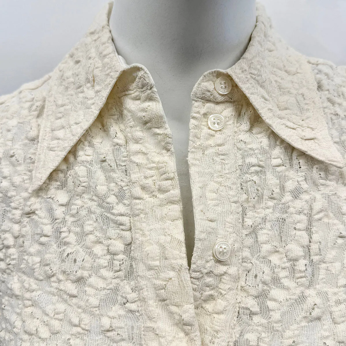 Victoria Beckham Cloque Lace Blouse
