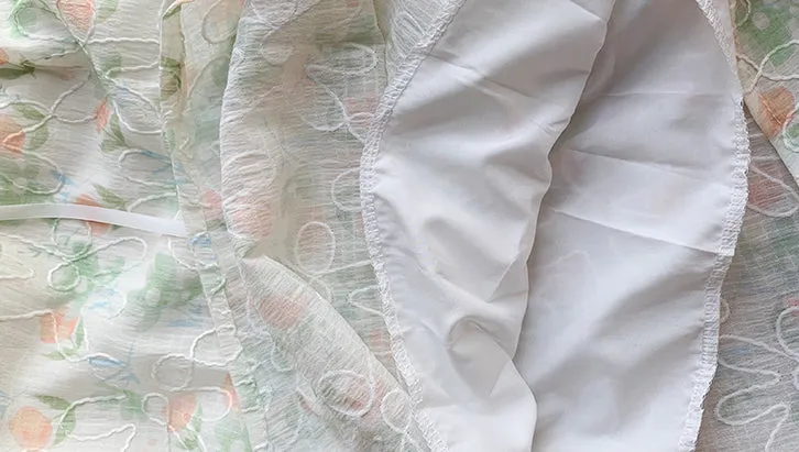 Watercolor Garden Cami Dress (White)