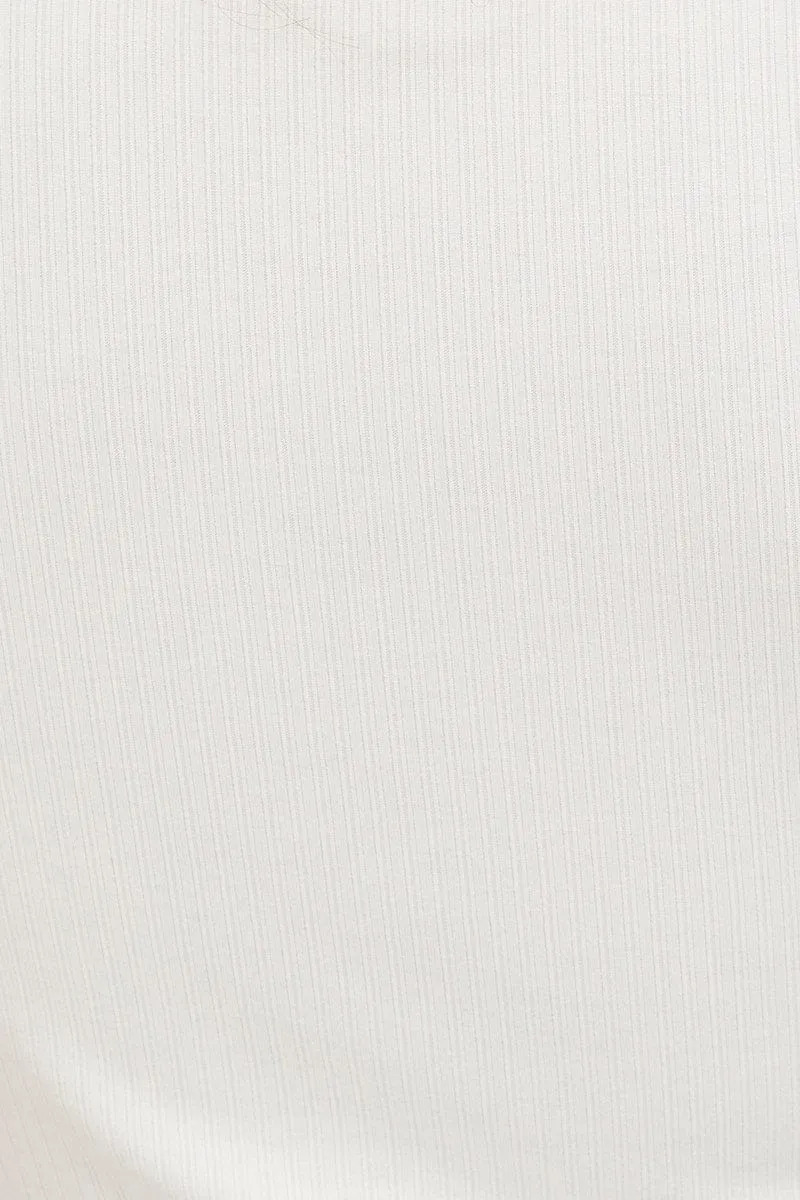 White T Shirt Short Sleeve Crew Neck