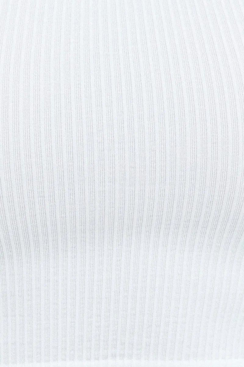 White T Shirt Short Sleeve Scoop Neck Seamless