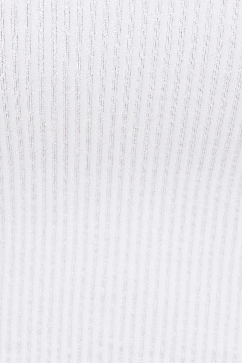 White T Shirt Short Sleeve V Neck Seamless