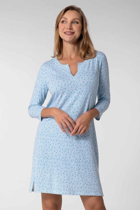 Women's Oceanside Tunic Dress | Malibu Blue Shell We