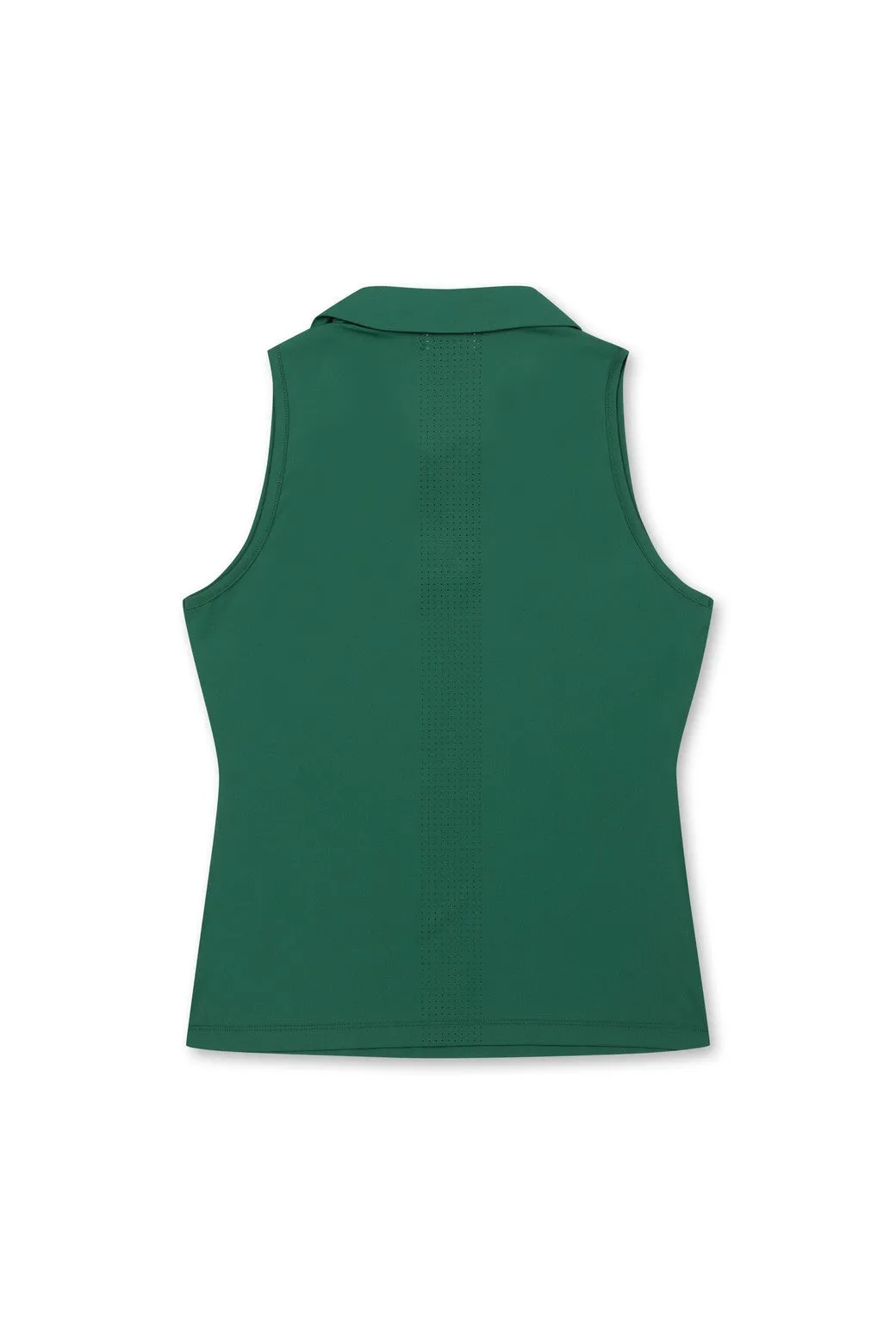 Women's Micro Mesh Sleeveless Dark Green