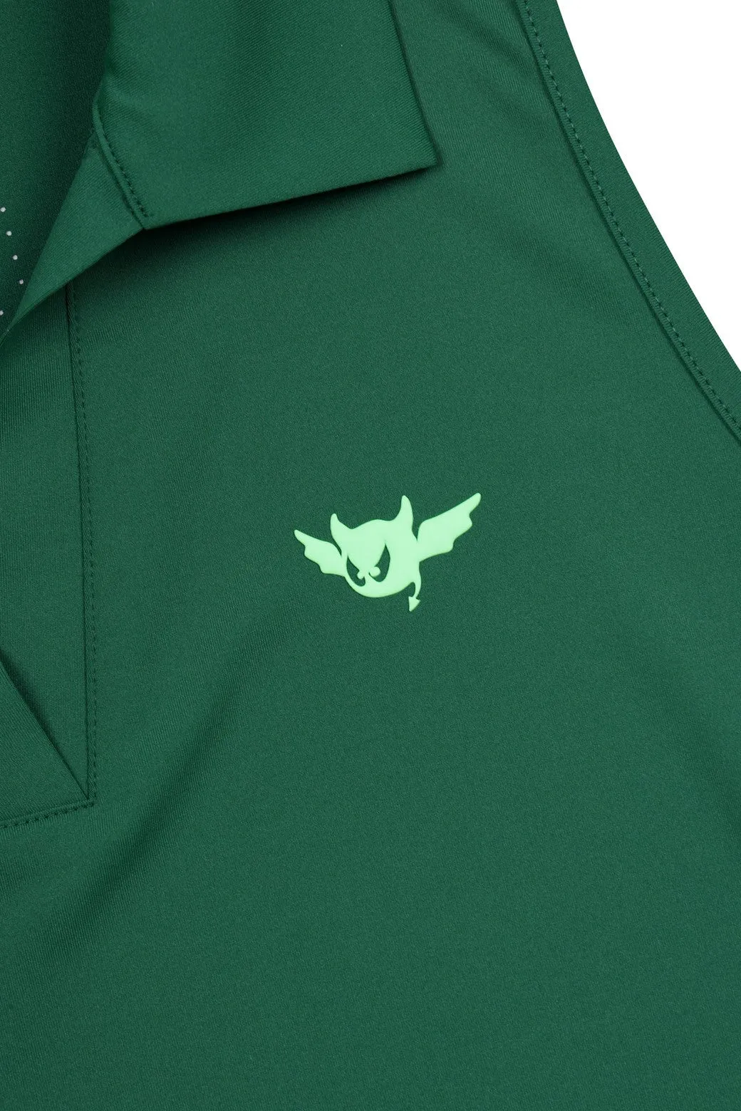 Women's Micro Mesh Sleeveless Dark Green