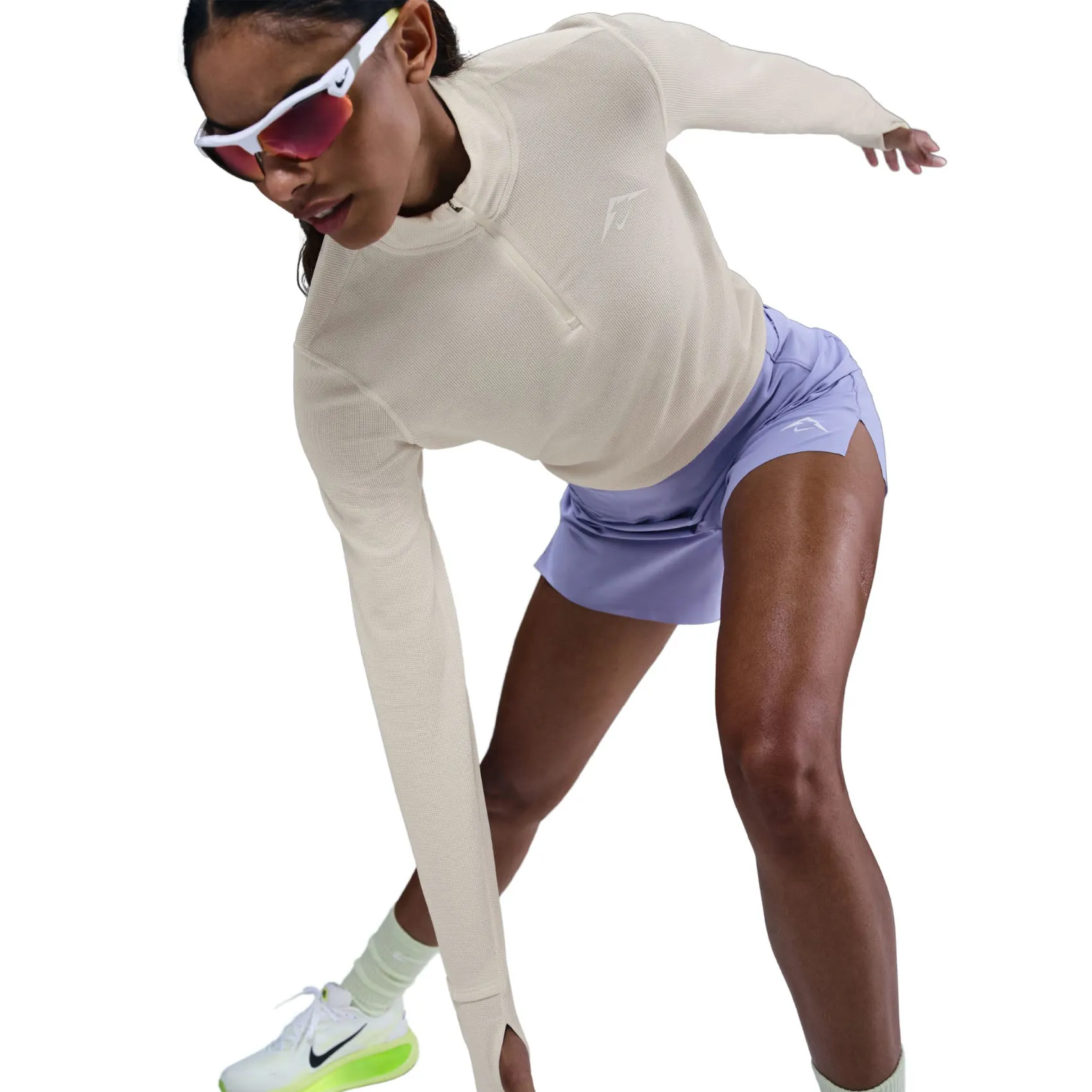 Womens Nike Trail Dri-FIT 1/4-Zip Running Mid-Layer Top