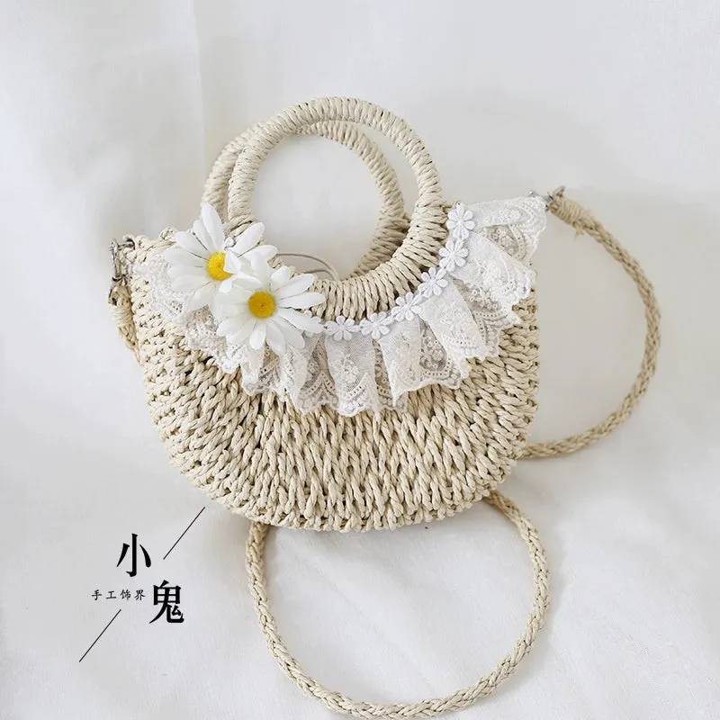 Woven Daisy Handbag