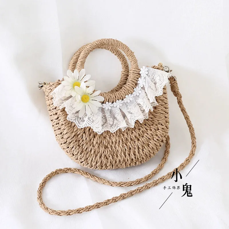 Woven Daisy Handbag