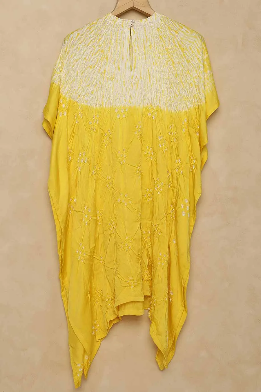 Yellow Shibori Adaa Kaftan