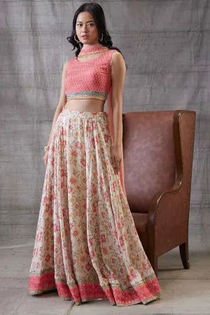 Zahra Embroidered Lehenga Set With Dupatta