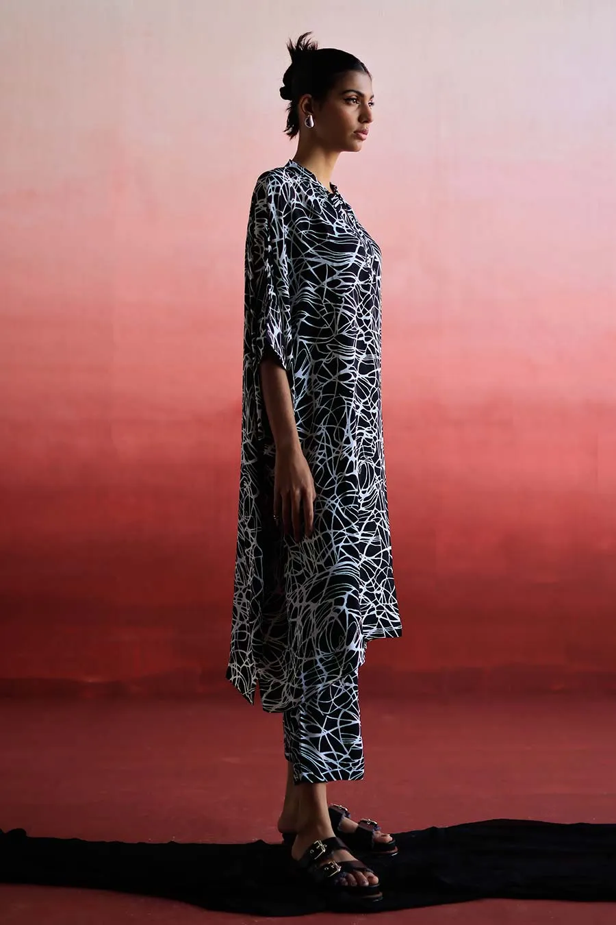 ZHEN - Long Kaftan & Pant Co-Ord Set