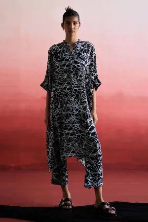 ZHEN - Long Kaftan & Pant Co-Ord Set