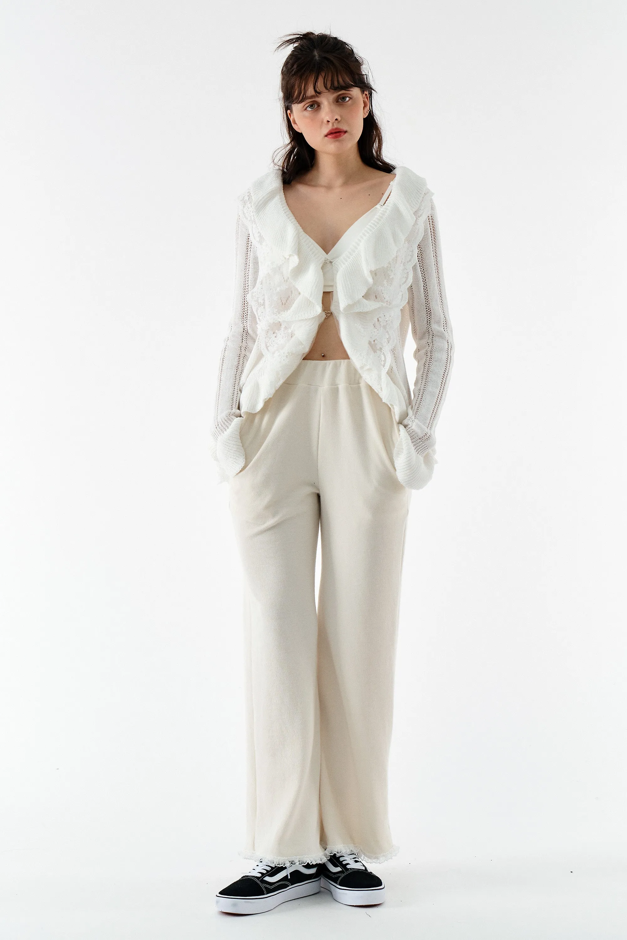 Zoe Pants w/Lace Trim