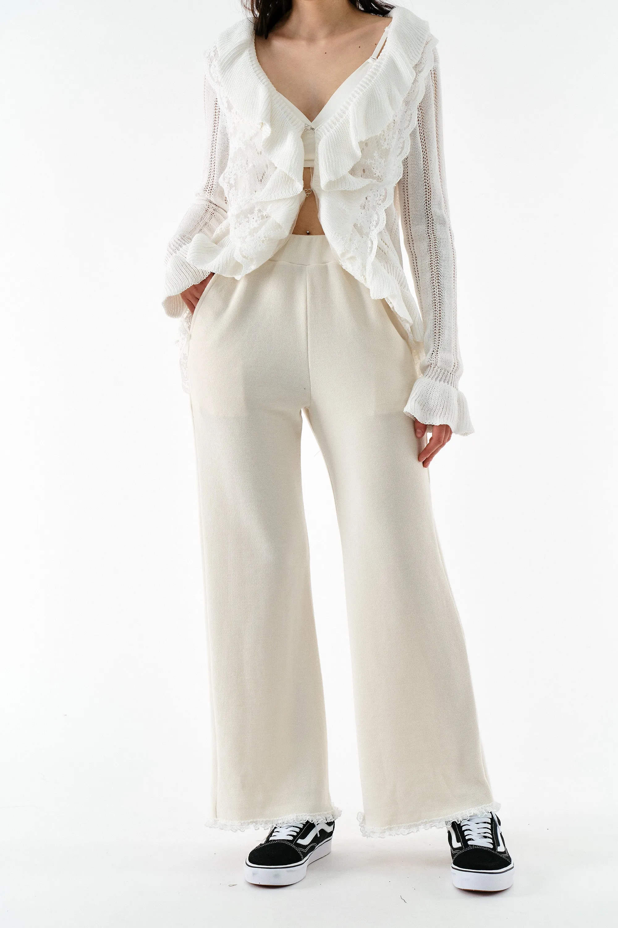 Zoe Pants w/Lace Trim