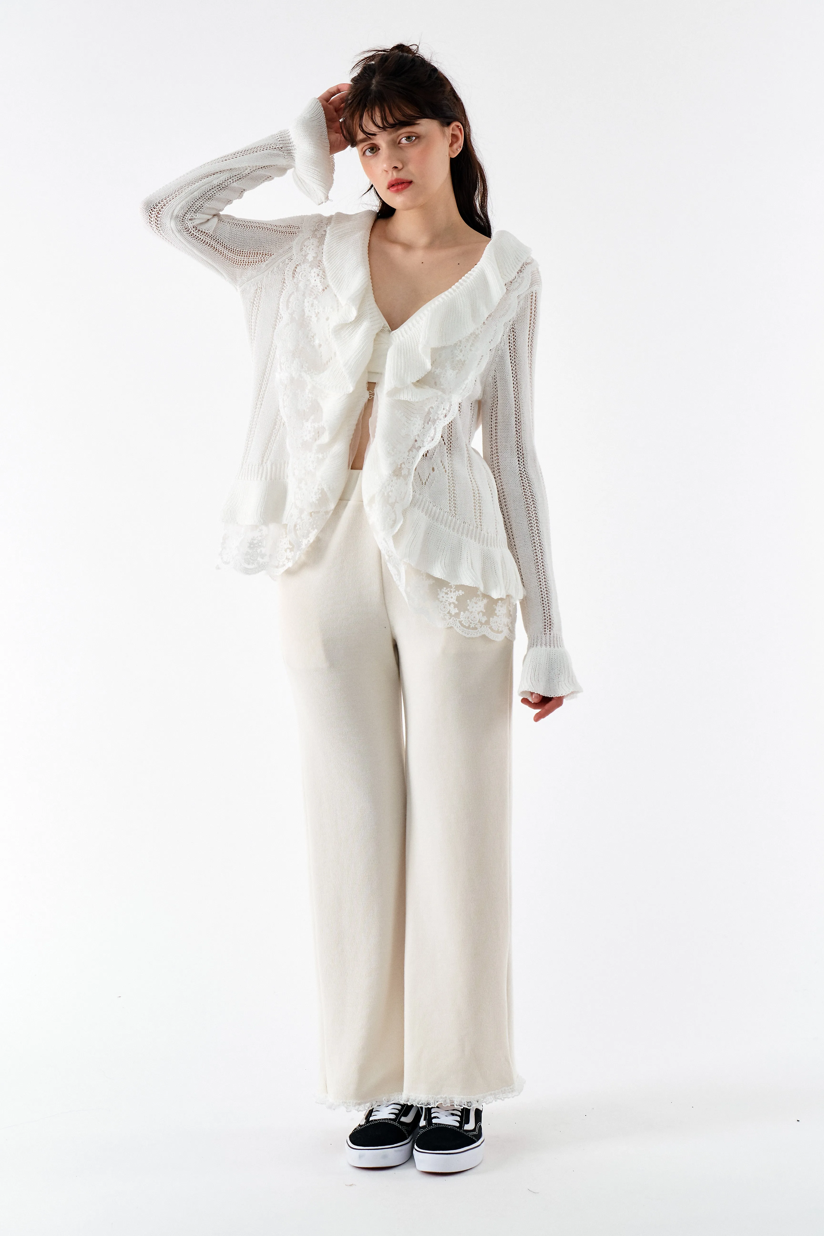 Zoe Pants w/Lace Trim